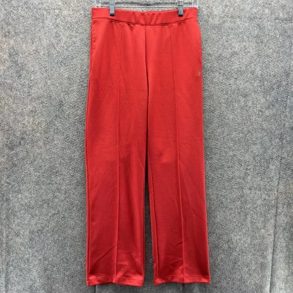knee length dresses for ladies Red Wide Leg Cotton Blend Jeans - All Pants